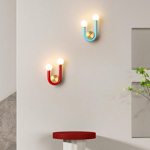U-Shape Iron Aluminium Acrylic LED Wall Sconce Lamp