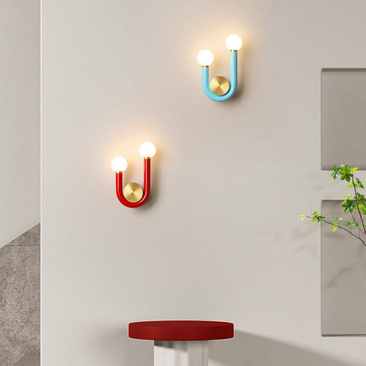 U-Shape Iron Aluminium Acrylic LED Wall Sconce Lamp