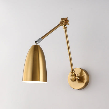 Simplicity Rocker Arm Long Rod 1-Light Wall Sconce Lamp