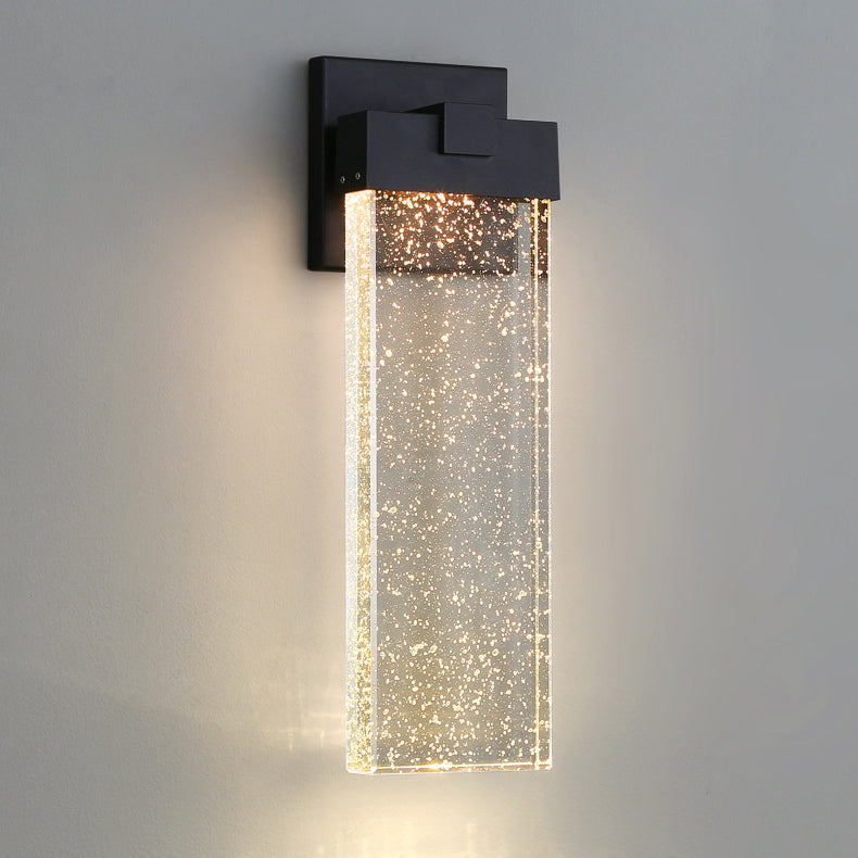Simplicity Crystal Rectangular LED Wall Sconce Lamp