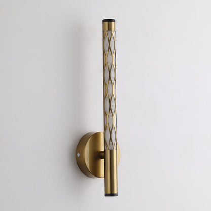 Minimalist Cylindrical Hollow Iron PC LED Wall Sconce Lamp