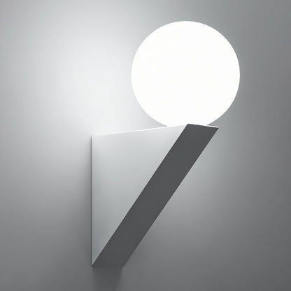 Triangle Orb Iron Plastic 1-Light Wall Sconce Lamp