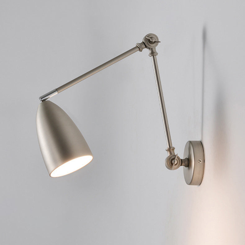 Simplicity Rocker Arm Long Rod 1-Light Wall Sconce Lamp