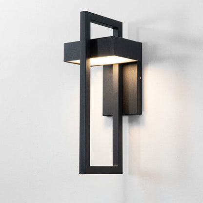 Minimalist Rectangular Stainless Steel LED Wall Sconce Lamp
