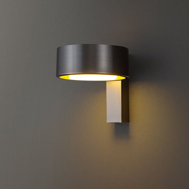 Round Rectangle Full Copper Acrylic LED Wall Sconce Lamp