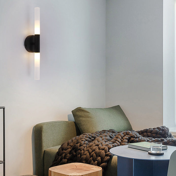 Minimalist Aluminum Iron Cylinder LED Wall Sconce Lamp
