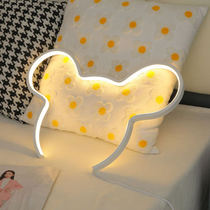 Cartoon Mouse Strip Aluminum Silicone LED Wall Sconce Lamp
