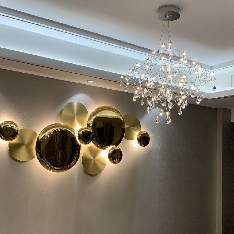 Modern Luxury Metal Round LED Wall Sconce Lamp