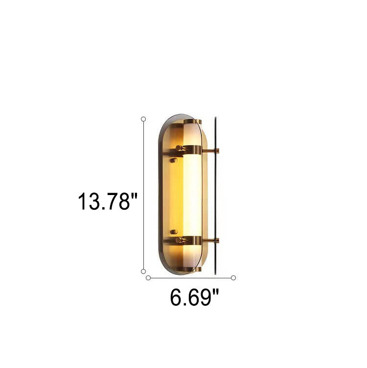 Scandinavian Minimalist Light Glass LED Wall Sconce Lamp