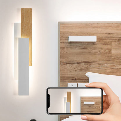 Simplicity Geometric Iron Rectangular LED Wall Sconce Lamp