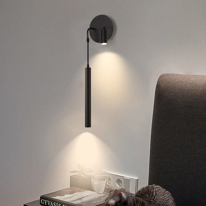 Minimalist Long Cylindrical Spotlight LED Wall Sconce Lamp
