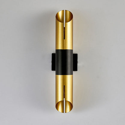 Modern Luxury Cylinder Iron 2-Light Wall Sconce Lamp
