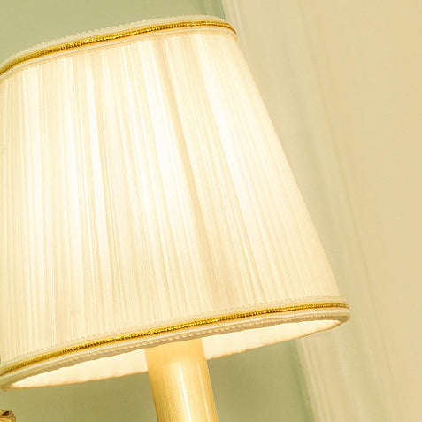 Modern Luxury Dome Copper Fabric 1/2-Light Wall Sconce Lamp