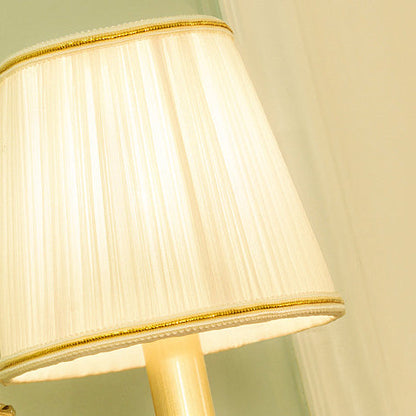 Modern Luxury Dome Copper Fabric 1/2-Light Wall Sconce Lamp