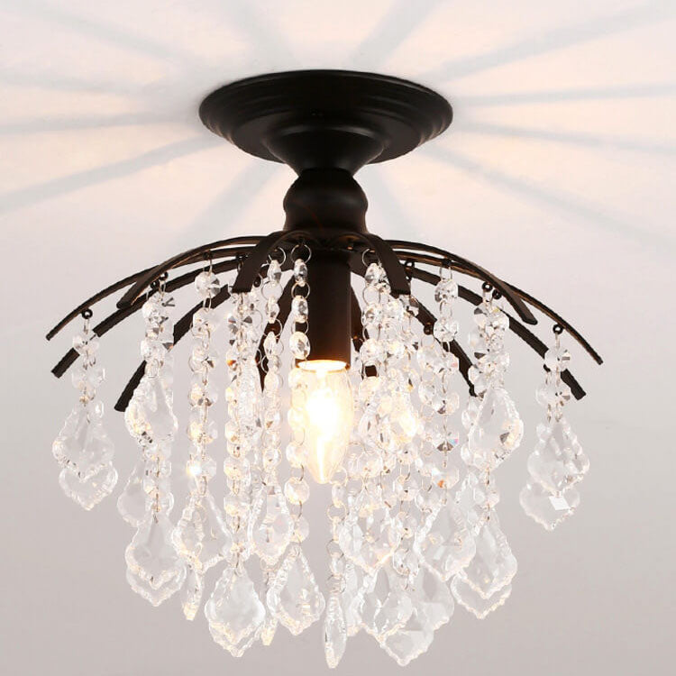 Modern Crystal Iron Ceiling Light