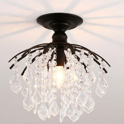 Modern Crystal Iron Ceiling Light