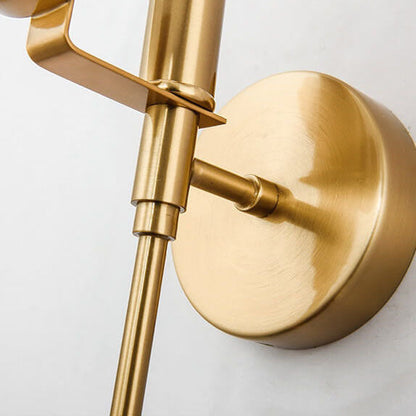 Minimalist Round Ball Iron Marble 1-Light Wall Sconce Lamp