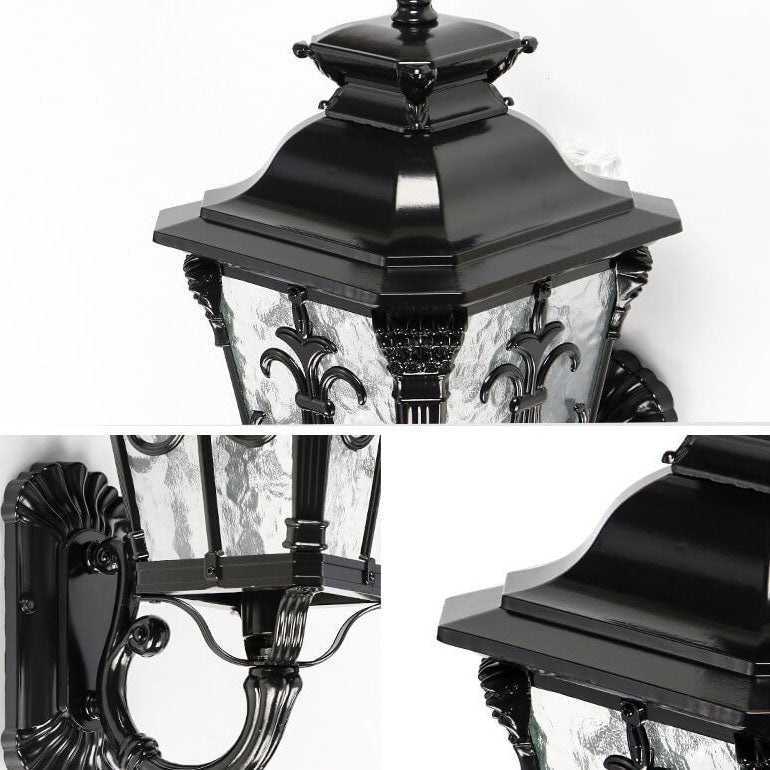Europe Glass Outdoor Indoor 1-Light Wall Sconce Lamp