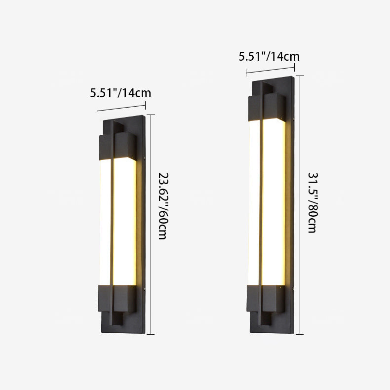 Chinese Acrylic Shade LED Waterproof Wall Sconce Lamp