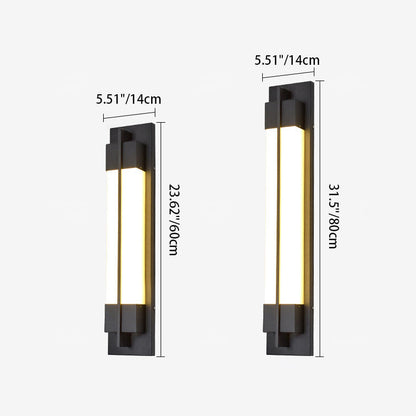 Chinese Acrylic Shade LED Waterproof Wall Sconce Lamp
