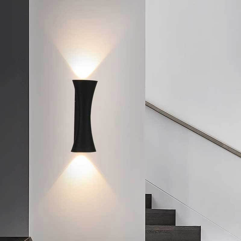 Waterproof Illuminated Aluminum Lens LED Wall Sconce Lamp