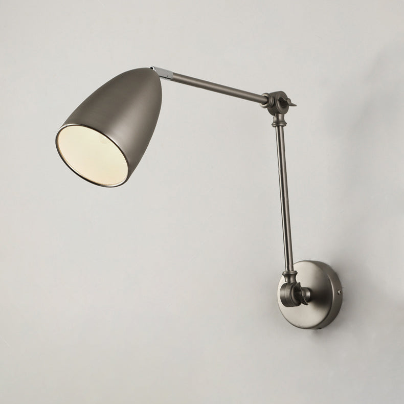 Industrial Swingable Cone Metal 1-Light Wall Sconce Lamp