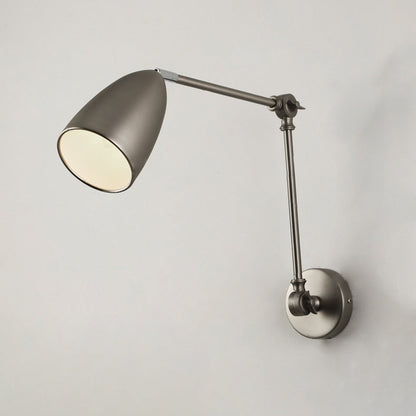 Industrial Swingable Cone Metal 1-Light Wall Sconce Lamp