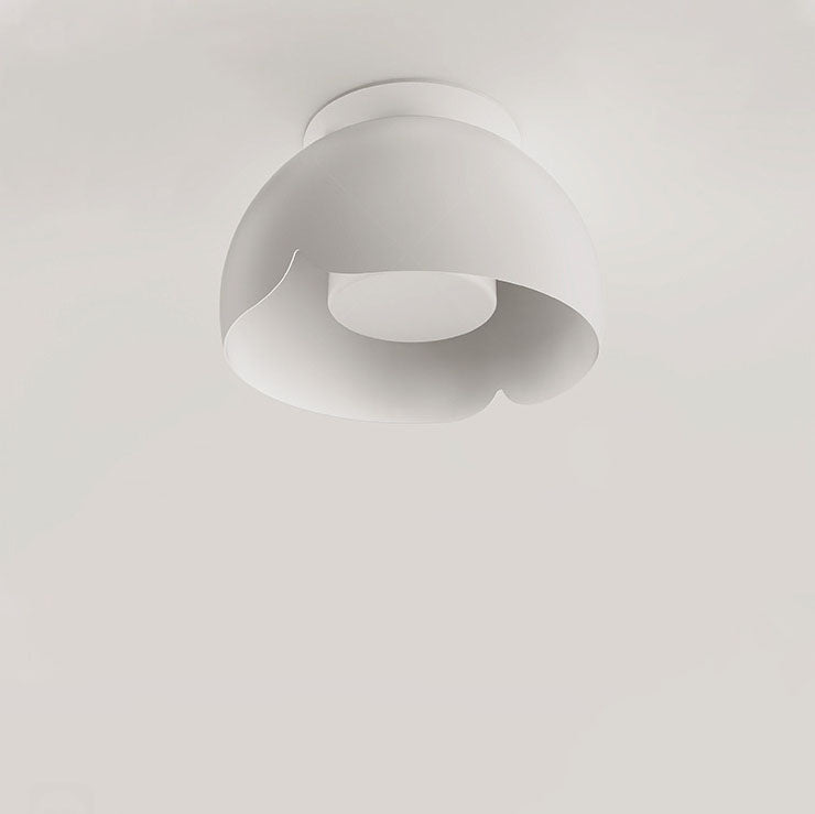 Pure White Iron LED Wall Sconce Lamp Flush Mount Lighting