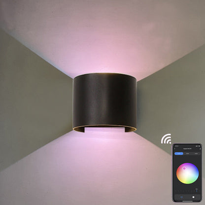 Aluminum APP Dimming Waterproof LED Wall Sconce Lamp
