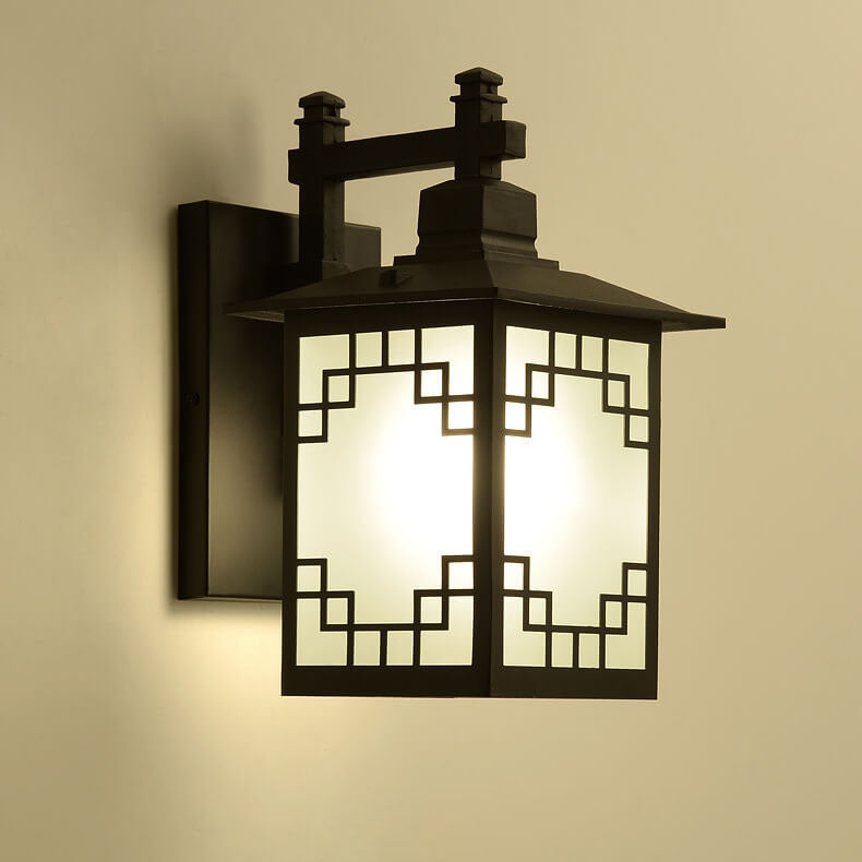Chinese Sheet Zinc Alloy 1-Light Wall Sconce Lamp