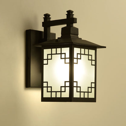 Chinese Sheet Zinc Alloy 1-Light Wall Sconce Lamp