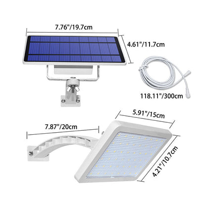 Modern Minimalist Solar Square Plastic LED Wall Sconce Lamp