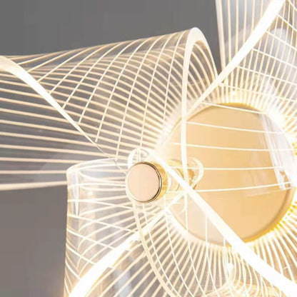 Light Luxury Pinwheel Acrylic Aluminum LED Wall Sconce Lamp