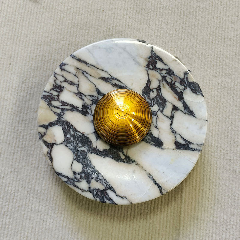Scandinavian Round Metal Marble LED Wall Sconce Lamp