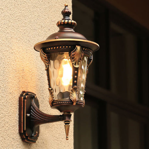 Cylinder Aluminum Glass 1-Light Wall Sconce Lamp