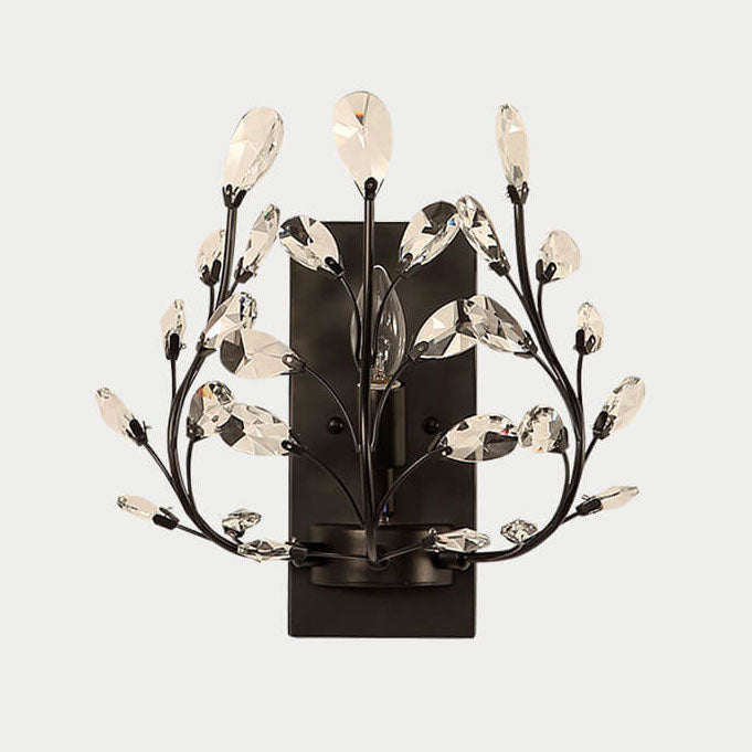 Light Candle Crystal Lamp Holder 1-Light Wall Sconce Lamp