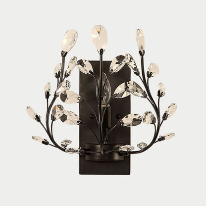 Light Candle Crystal Lamp Holder 1-Light Wall Sconce Lamp