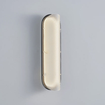 Iron Pattern Acrylic Column Shade LED Wall Sconce Lamp