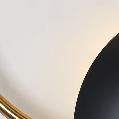 Nordic Iron Glass Round Ball 1-Light Wall Sconce Lamp
