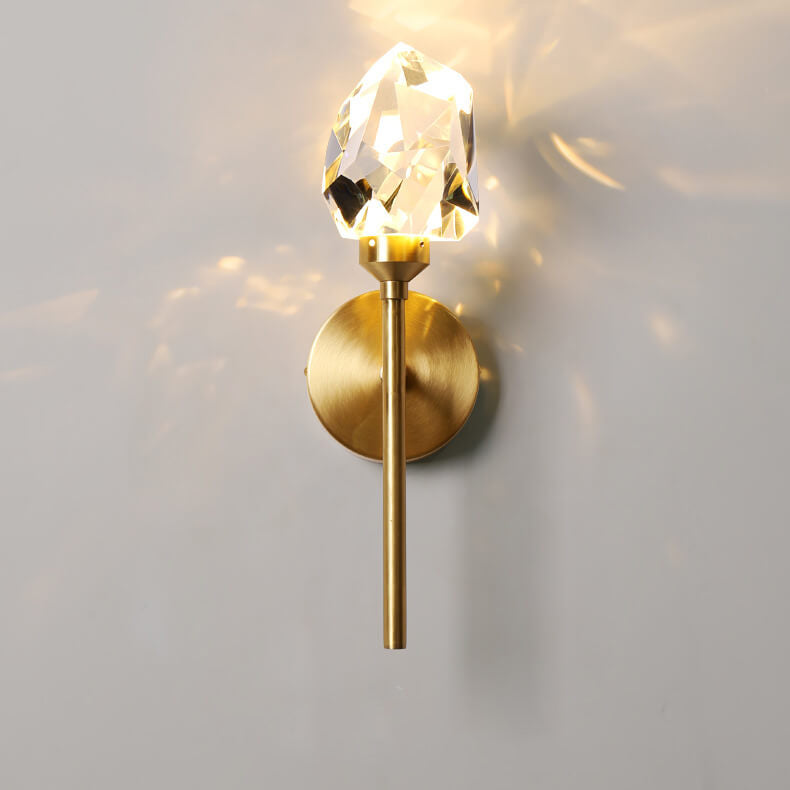 Full Crystal Scepter Design 1/2-Light LED Wall Sconce Lamp