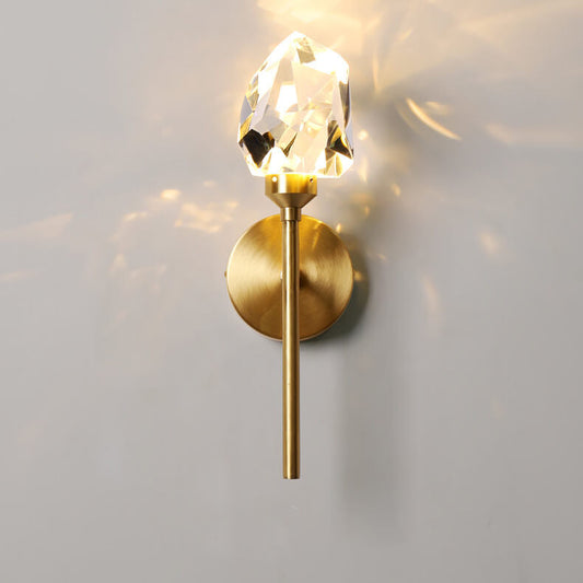 Full Crystal Scepter Design 1/2-Light LED Wall Sconce Lamp