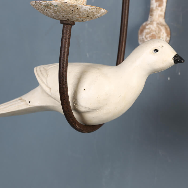 Vintage Wooden Bird Sconce 1/2 Light Wall Sconce Lamp