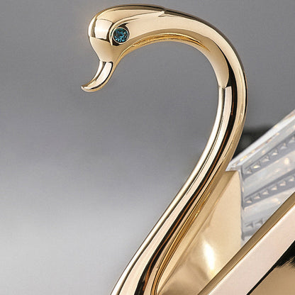Luxury Crystal Aluminum Acrylic Swan LED Wall Sconce Lamp