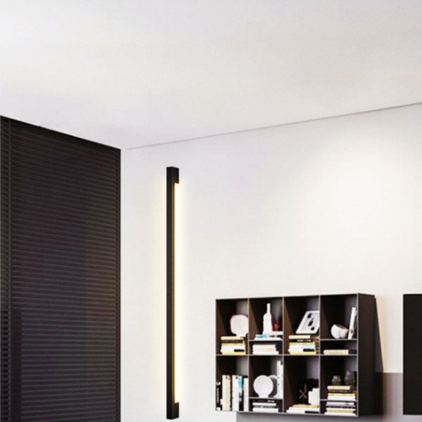 Simplicity Long Strip Iron Silicone LED Wall Sconce Lamp