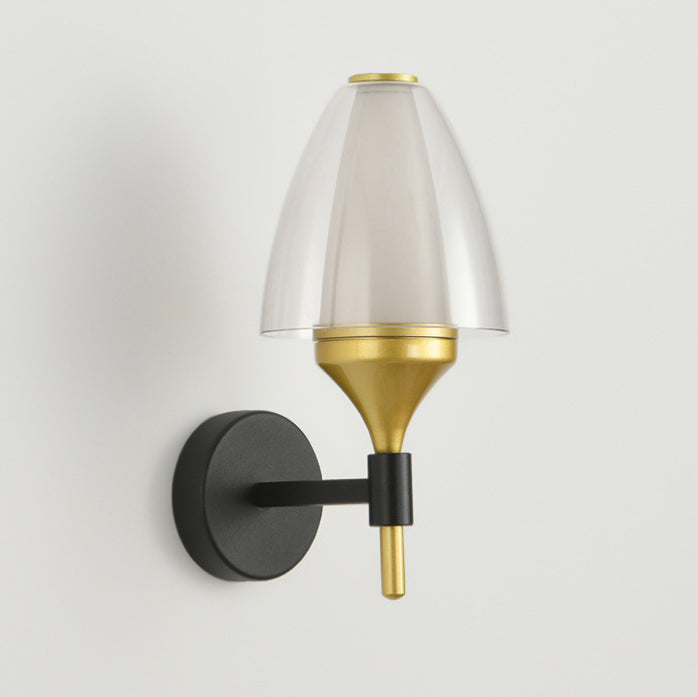 Round Trapezoidal Iron Acrylic LED Wall Sconce Lamp
