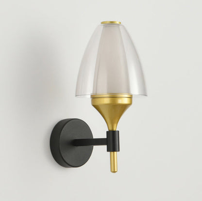 Round Trapezoidal Iron Acrylic LED Wall Sconce Lamp