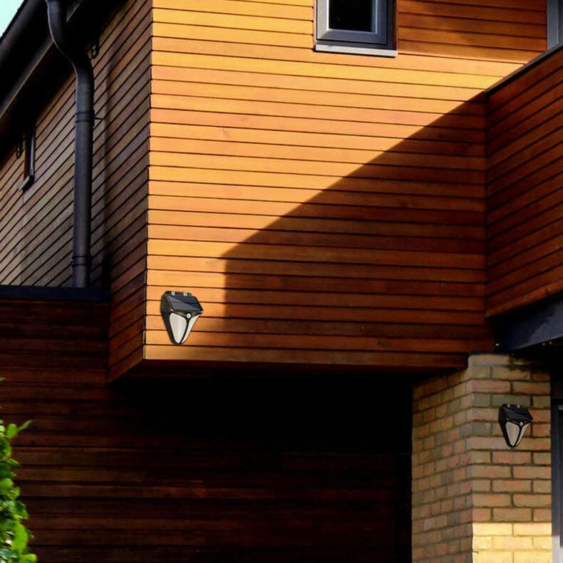 Solar Waterproof Body Sensor Patio LED Wall Sconce Lamp