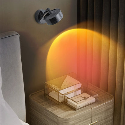 Industrial Aluminum Cylinder LED Spotlight Wall Sconce Lamp