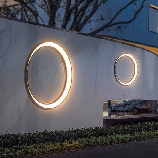 Crescent Stainless Steel PC Waterproof LED Wall Sconce Lamp
