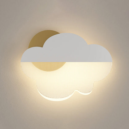 Modern Art Deco Iron Acrylic Cloud LED Wall Sconce Lamp